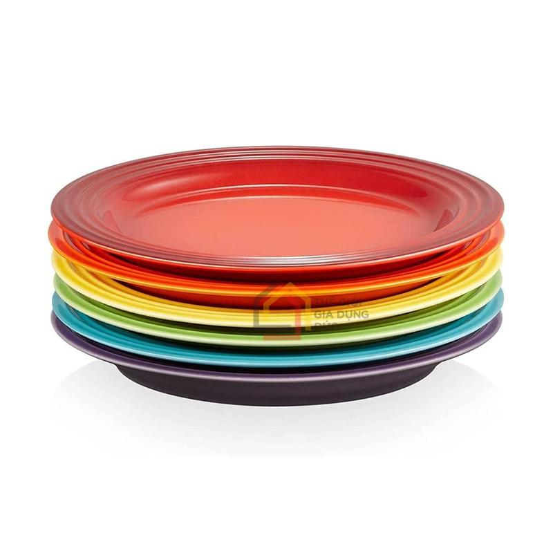 set-6-dia-cau-vong-le-creuset-22cm (1) Set 6 đĩa cầu vồng Le Creuset 22cm