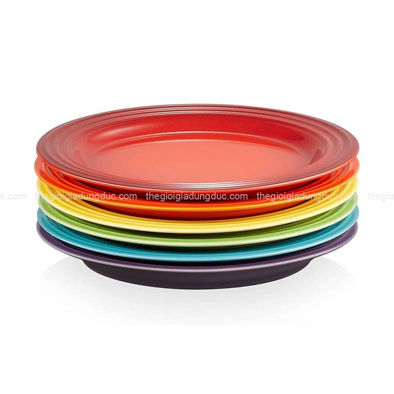 set-6-dia-cau-vong-le-creuset-22cm (1) Set 6 đĩa cầu vồng Le Creuset 22cm