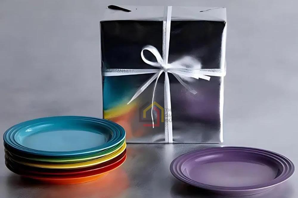 Set 6 đĩa cầu vồng Le Creuset 22cm