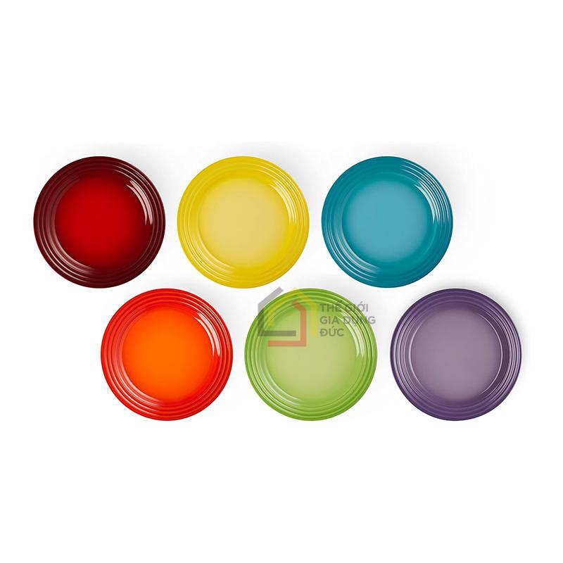 set-6-dia-cau-vong-le-creuset-22cm (3) Set 6 đĩa cầu vồng Le Creuset 22cm