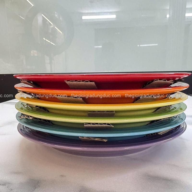 set-6-dia-cau-vong-le-creuset-22cm (8) Set 6 đĩa cầu vồng Le Creuset 22cm