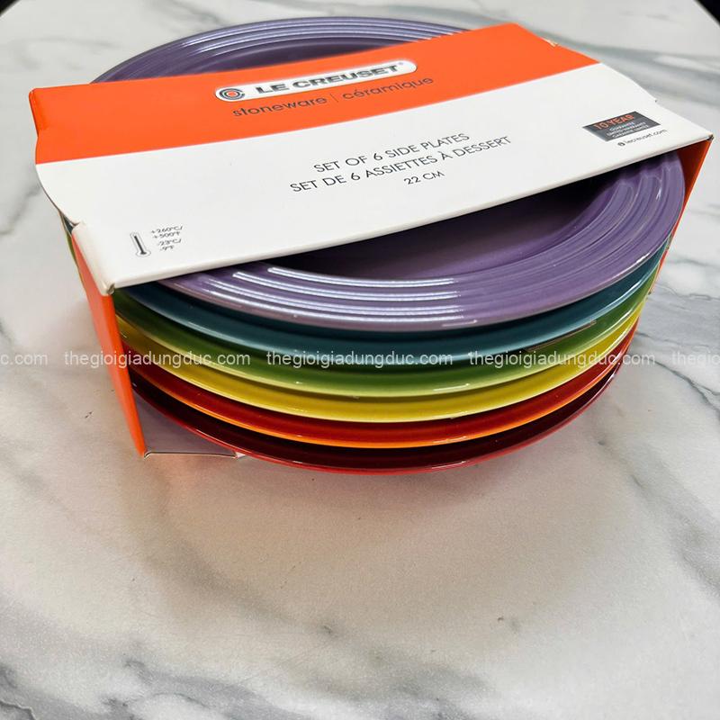 set-6-dia-cau-vong-le-creuset-22cm (9) Set 6 đĩa cầu vồng Le Creuset 22cm