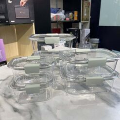 Set hộp trữ thực phẩm Rubbermaid Brilliance Tritan 12 món