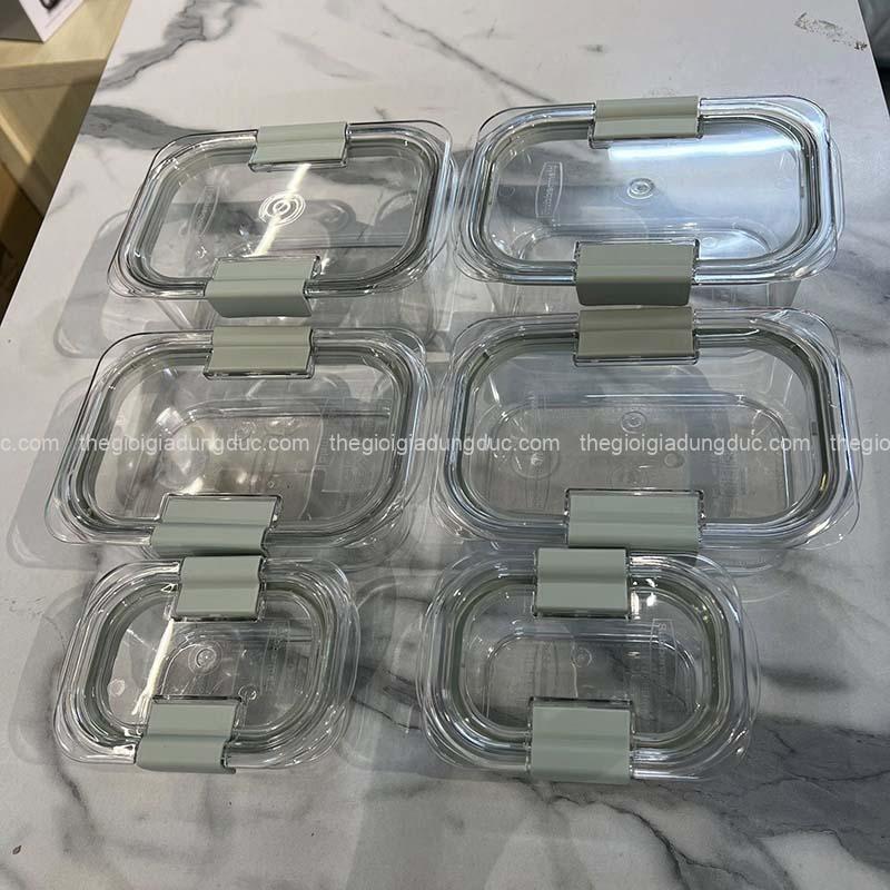 set-hop-tru-thuc-pham-rubbermaid-brilliance-tritan-12-mon (6) Set hộp trữ thực phẩm Rubbermaid Brilliance Tritan 12 món