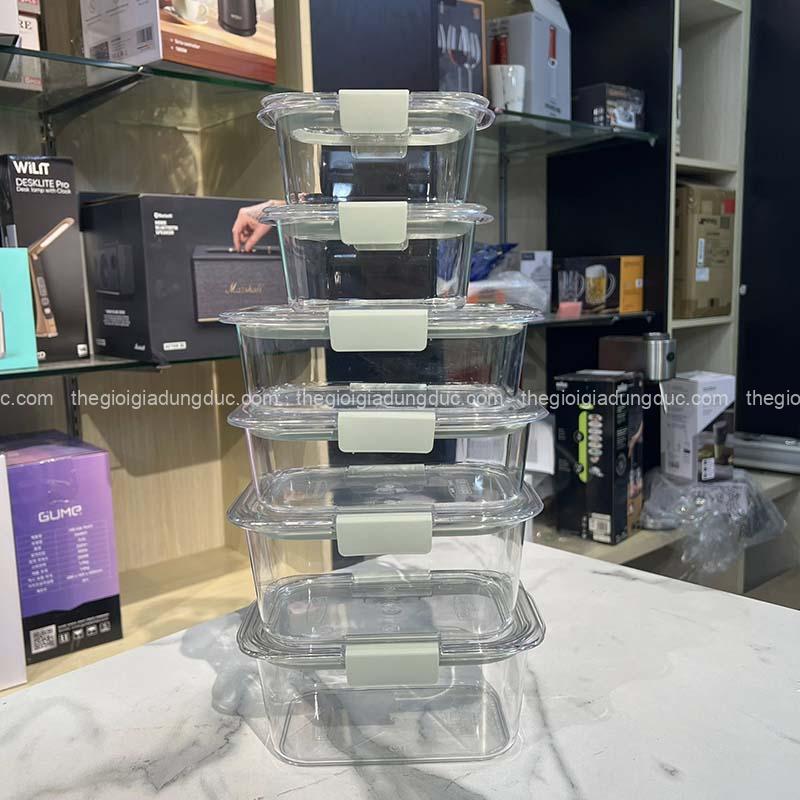 set-hop-tru-thuc-pham-rubbermaid-brilliance-tritan-12-mon (8) Set hộp trữ thực phẩm Rubbermaid Brilliance Tritan 12 món
