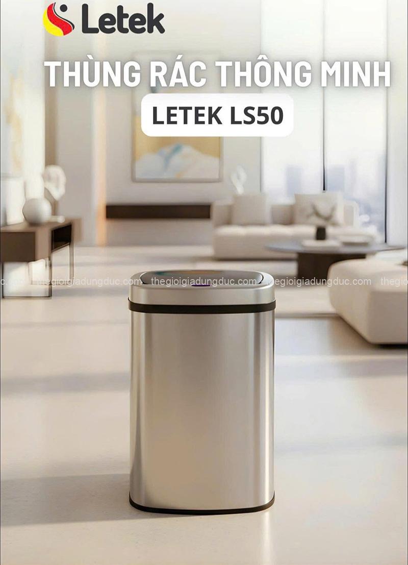 thung-rac-thong-minh-letek-ls50-50l (1) Thùng rác thông minh LETEK LS50 50L