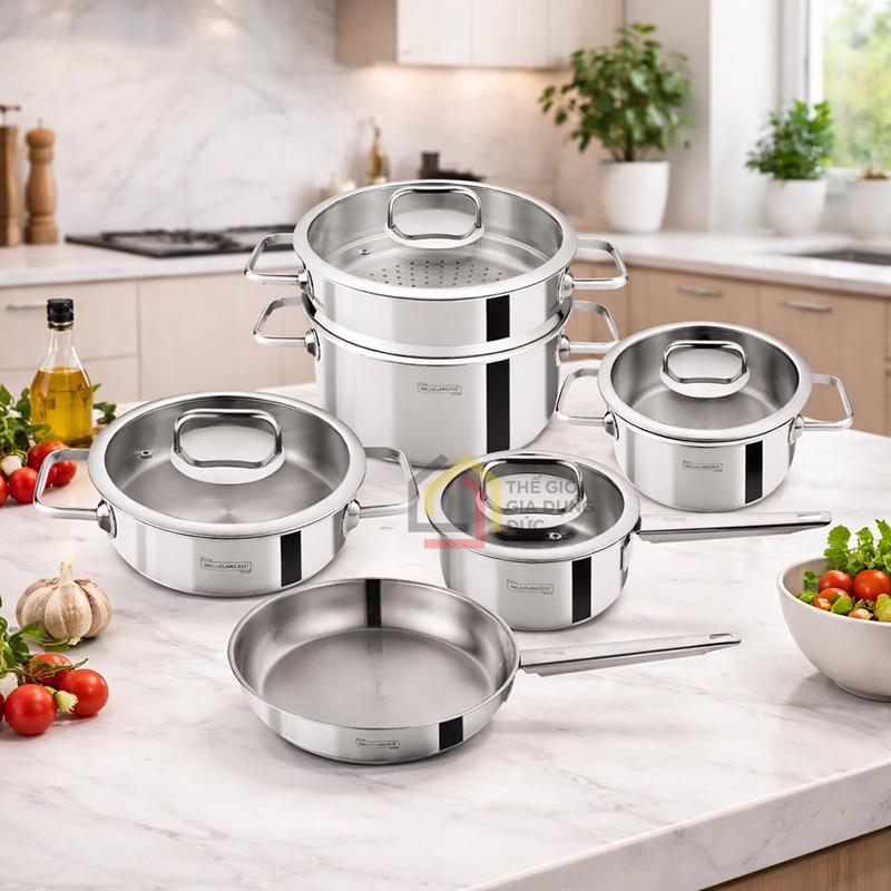 bo-noi-michelangelo-euroshine-6-mon (1) Bộ nồi Michelangelo Euroshine 6 món