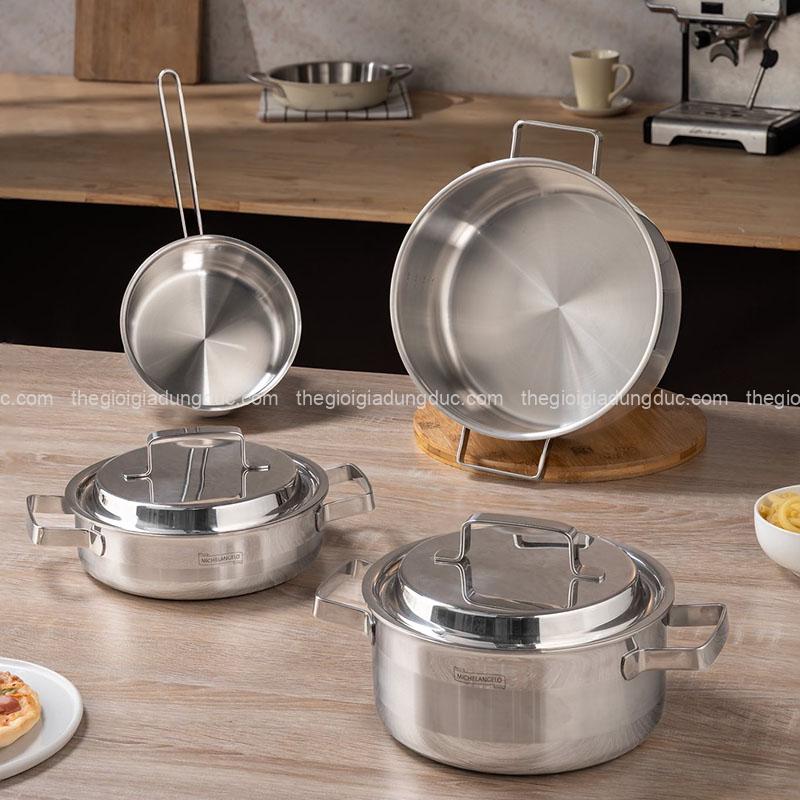 bo-noi-michelangelo-professional-4-mon (2) Bộ nồi Michelangelo Professional 4 món