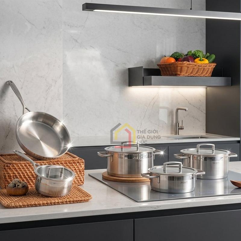 bo-noi-michelangelo-signature-5-mon (2) Bộ nồi Michelangelo Signature 5 món