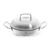 Chảo Fissler Profi 2 quai kèm vung inox 24cm