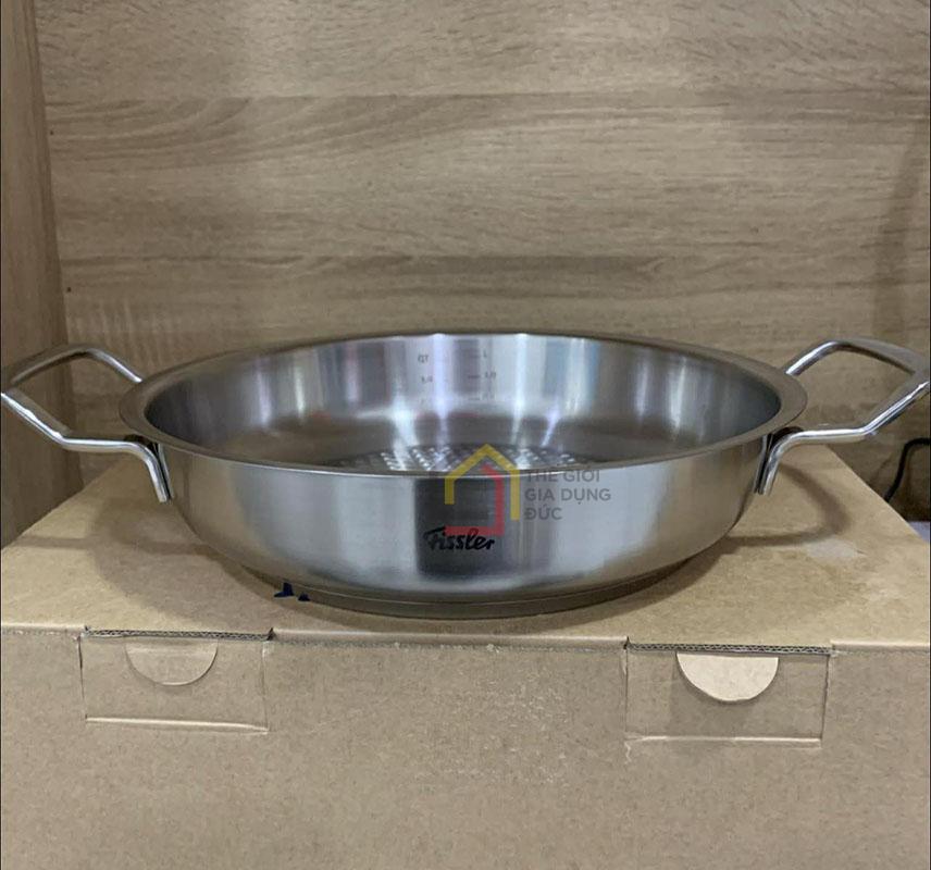 chao-fissler-profi-2-quai-kem-vung-inox-24cm (8) Chảo Fissler Profi 2 quai kèm vung inox 24cm