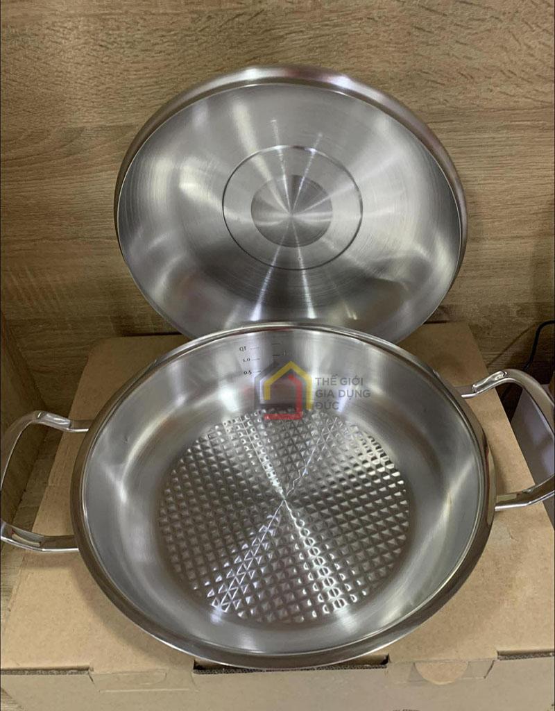 chao-fissler-profi-2-quai-kem-vung-inox-24cm (9) Chảo Fissler Profi 2 quai kèm vung inox 24cm
