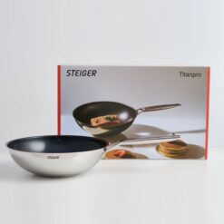 Chảo sâu lòng Steiger Titanpro Wok 28cm