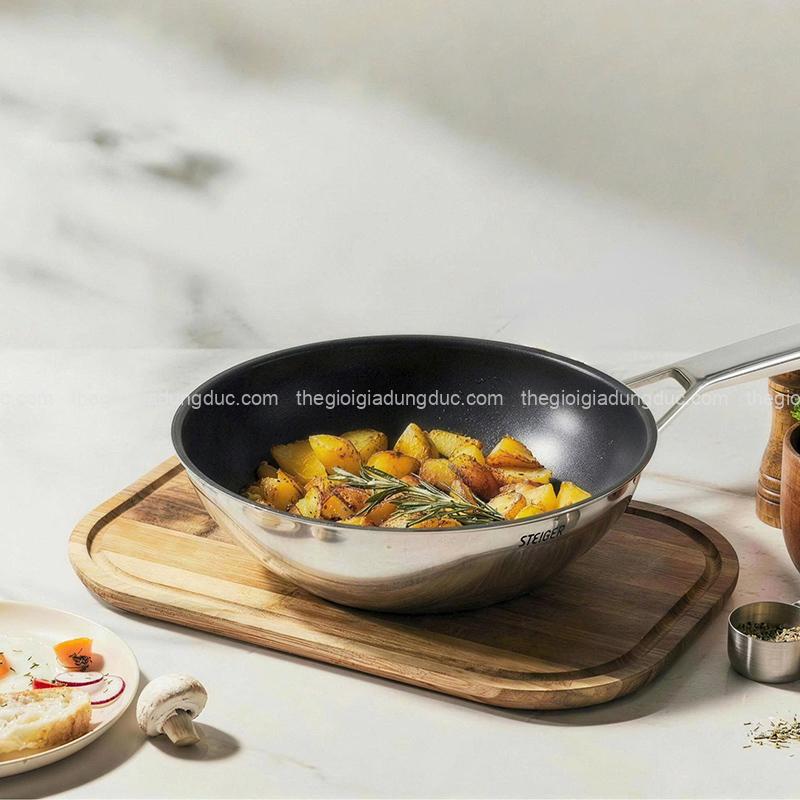 chao-sau-long-steiger-titanpro-wok-28cm (6) Chảo sâu lòng Steiger Titanpro Wok 28cm