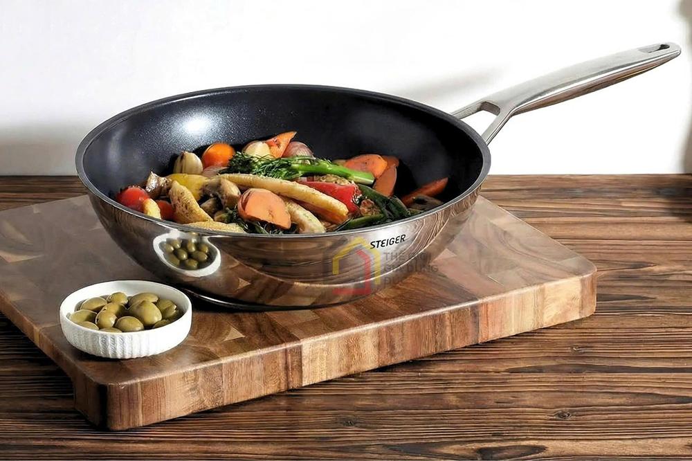 Chảo sâu lòng Steiger Titanpro Wok 28cm