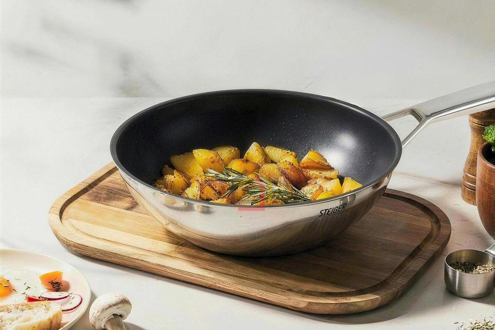 Chảo sâu lòng Steiger Titanpro Wok 28cm