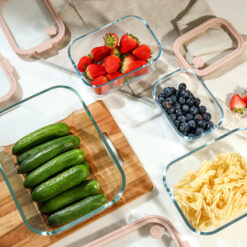 Hộp thủy tinh chịu nhiệt hình chữ nhật dáng sâu Kaiyo