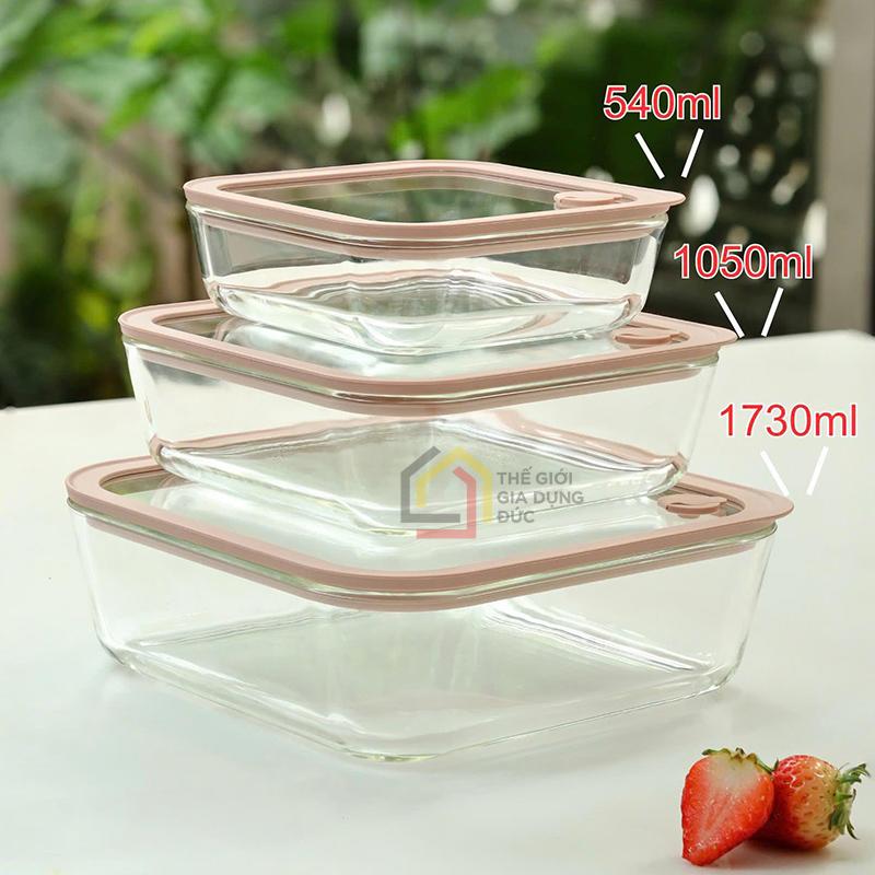 hop-thuy-tinh-chiu-nhiet-hinh-vuong-kaiyo (13) Hộp thủy tinh chịu nhiệt hình vuông Kaiyo