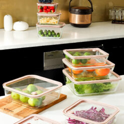 Hộp thủy tinh chịu nhiệt hình vuông Kaiyo