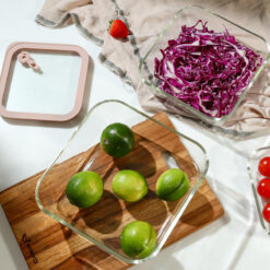 Hộp thủy tinh chịu nhiệt hình vuông Kaiyo