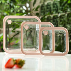 Hộp thủy tinh chịu nhiệt hình vuông Kaiyo