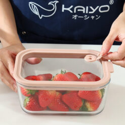 Hộp thủy tinh chịu nhiệt hình vuông Kaiyo