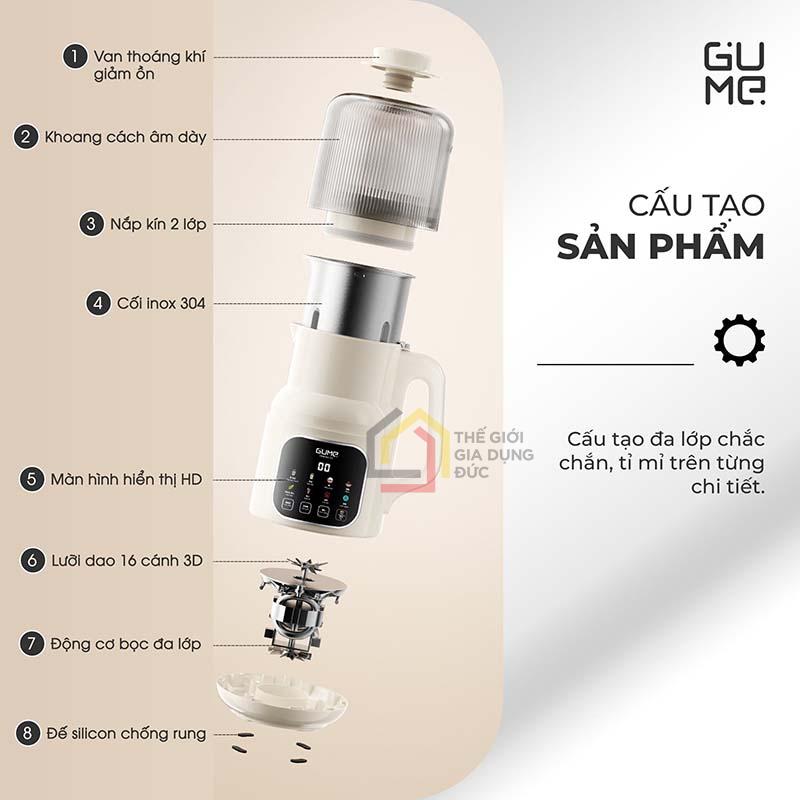 may-lam-sua-hat-gume-mini-pro-ultra-msb03 (2) Máy làm sữa hạt Gume Mini Pro Ultra MSB03