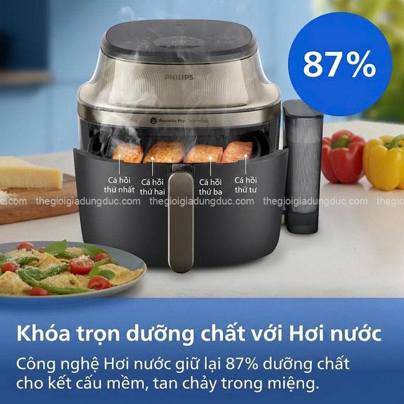 noi-chien-hap-philips-na543-00-72l (7) Nồi chiên hấp Philips NA543/00 7,2L