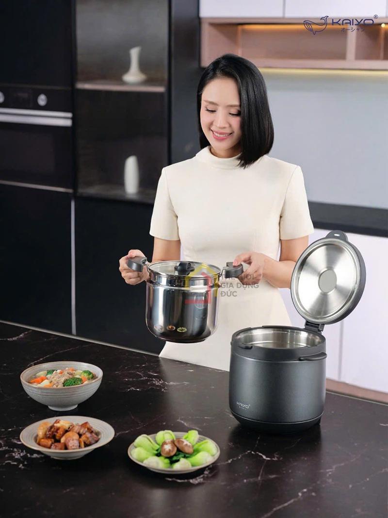 noi-u-2-tay-cam-kitchen-mate-kaiyo-3l (3) Nồi ủ 2 tay cầm Kitchen Mate Kaiyo 3L