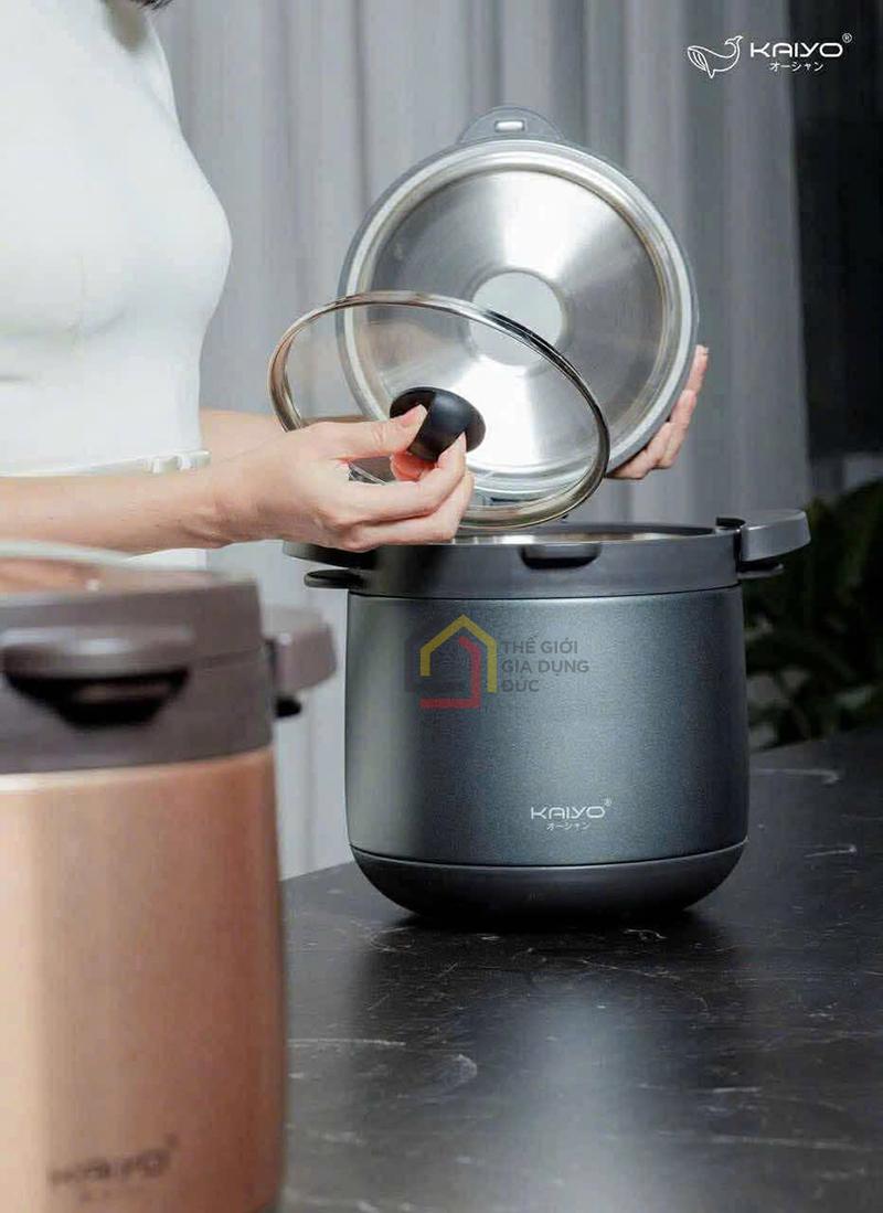 noi-u-2-tay-cam-kitchen-mate-kaiyo-3l (4) Nồi ủ 2 tay cầm Kitchen Mate Kaiyo 3L