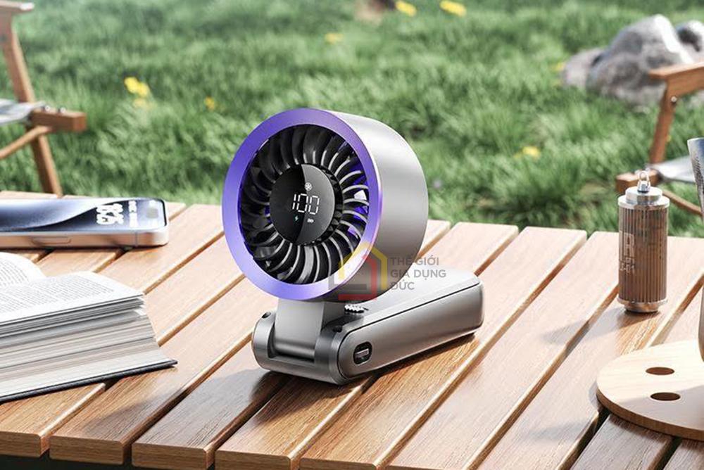 Quạt sạc USB cầm tay mini Tiross TS3422