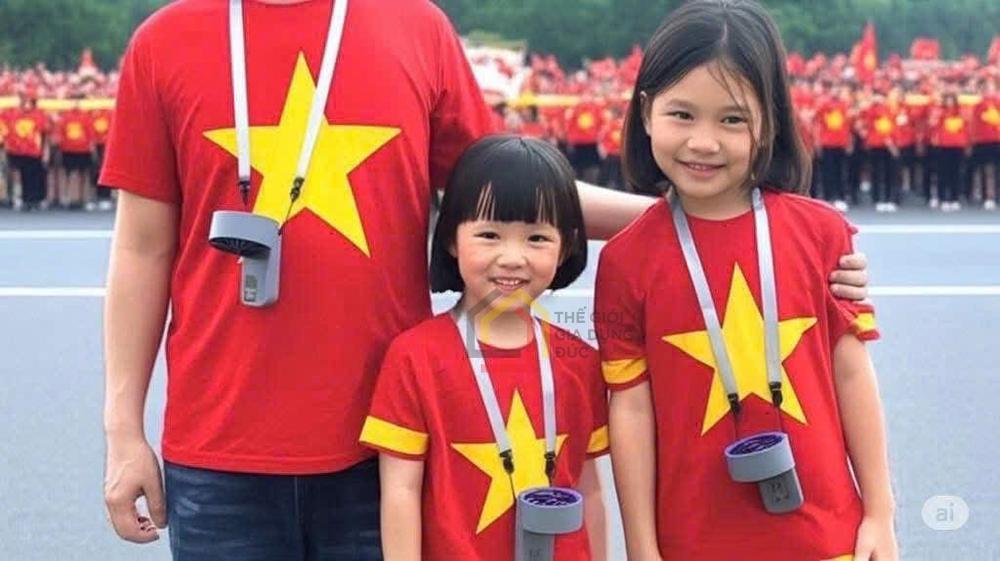 Quạt sạc USB cầm tay mini Tiross TS3422