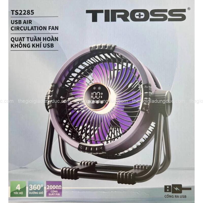 quat-tich-dien-tuan-huan-de-ban-tiross-ts2285 (5) Quạt tích điện tuần huàn để bàn Tiross TS2285