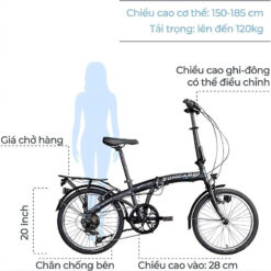 Xe đạp gấp gọn Zündapp ZF20 Speed Folder