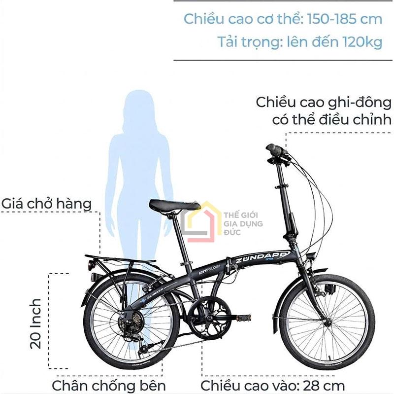 xe-dap-gap-gon-zundapp-zf20-speed-folder (6) Xe đạp gấp gọn Zündapp ZF20 Speed Folder