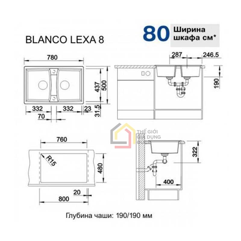 chau-rua-bat-blanco-lexa-8-anthracite-524960 (5) Chậu rửa bát Blanco Lexa 8 Anthracite 524960