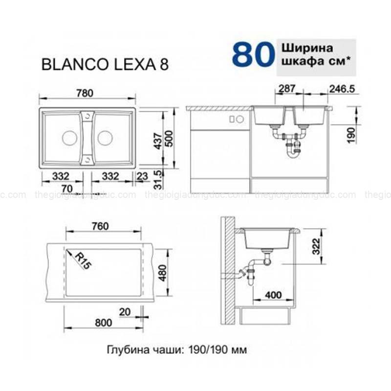 chau-rua-bat-blanco-lexa-8-anthracite-524960 (5) Chậu rửa bát Blanco Lexa 8 Anthracite 524960
