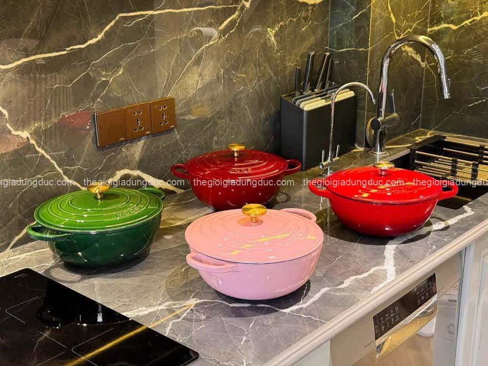 Nồi gang Moos Đức dáng marmite 20cm