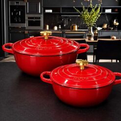 Nồi gang Moos Đức dáng Marmite 20cm và 26cm