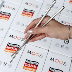 Set 12 đôi đũa inox Moss Đức