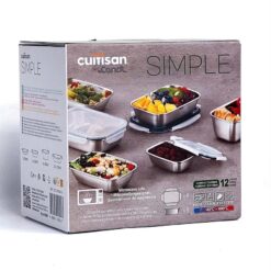Set 6 hộp inox kèm nắp Cuitisan Made in Korea