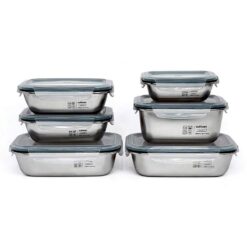 Set 6 hộp inox kèm nắp Cuitisan Made in Korea