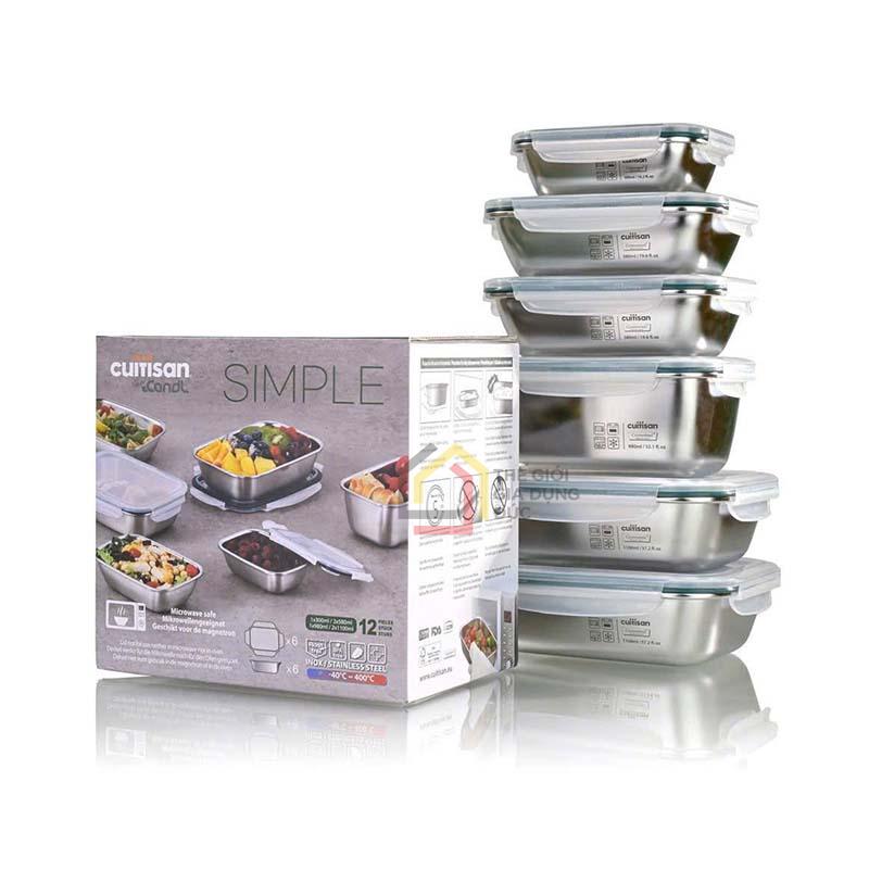 set-6-hop-inox-kem-nap-cuitisan (3) Set 6 hộp inox kèm nắp Cuitisan Made in Korea