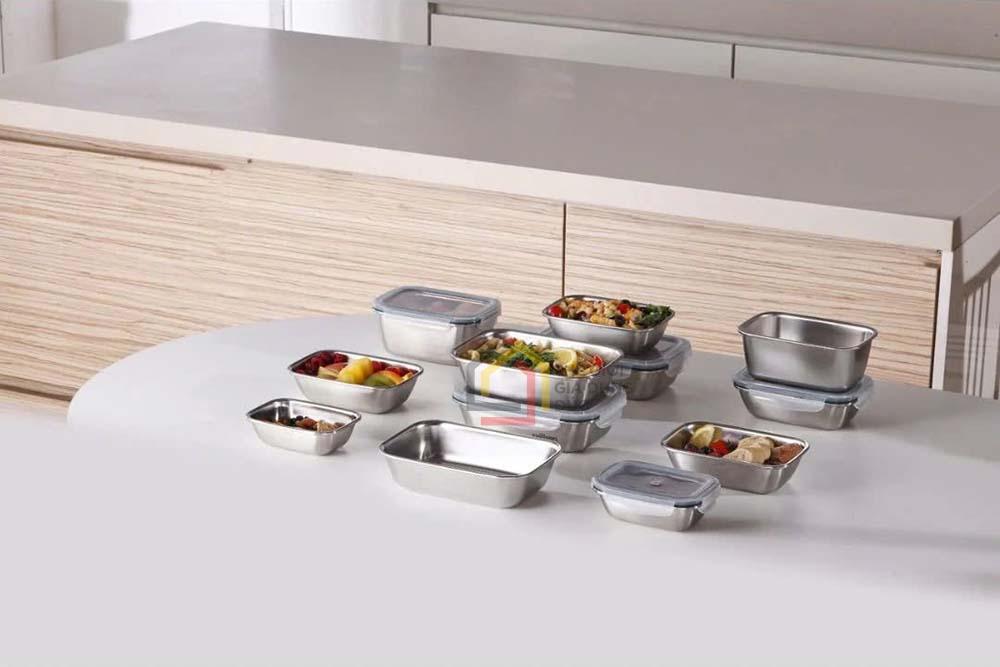 Set 6 hộp inox kèm nắp Cuitisan Made in Korea
