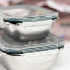 Set 6 hộp inox kèm nắp Cuitisan Made in Korea