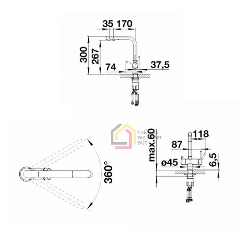 voi-rua-bat-blanco-fontas-ii-chrome-523128 (2) Vòi rửa bát Blanco Fontas II Chrome 523128