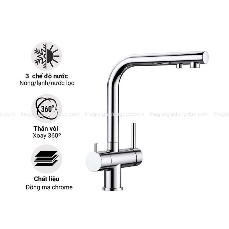 voi-rua-bat-blanco-fontas-ii-chrome-523128 (3) Vòi rửa bát Blanco Fontas II Chrome 523128