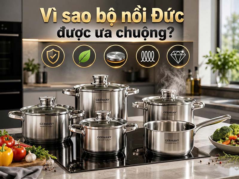 Bộ nồi Đức chính hãng nội địa Đức