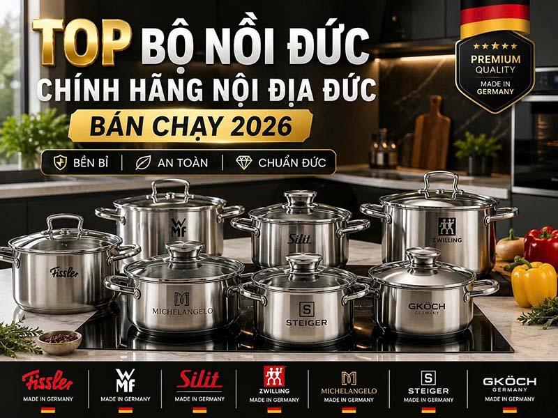 Bộ nồi Đức chính hãng nội địa Đức