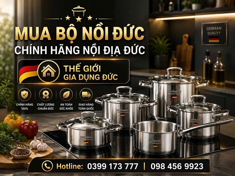 Bộ nồi Đức chính hãng nội địa Đức